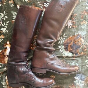 Women’s 8.5B Brown Leather Riding Boots From Dehner Equestrian Foxhunting